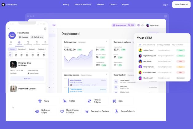 Momence Booking System