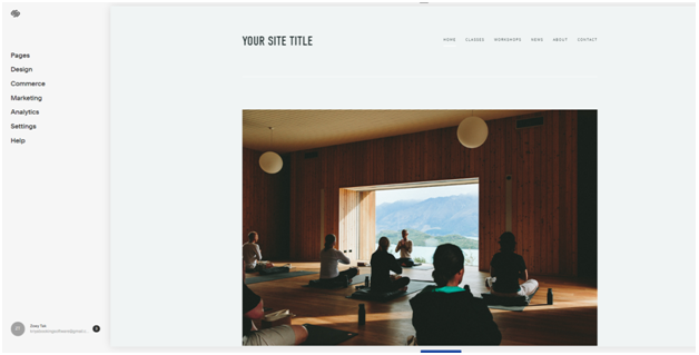 Start building your yoga website