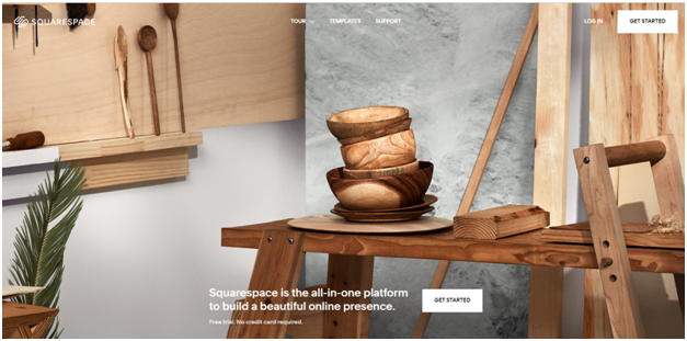 Square space templates