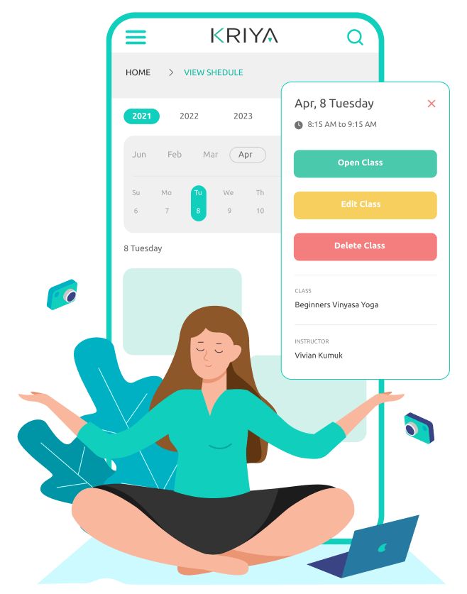 Book a Demo kriya booking system